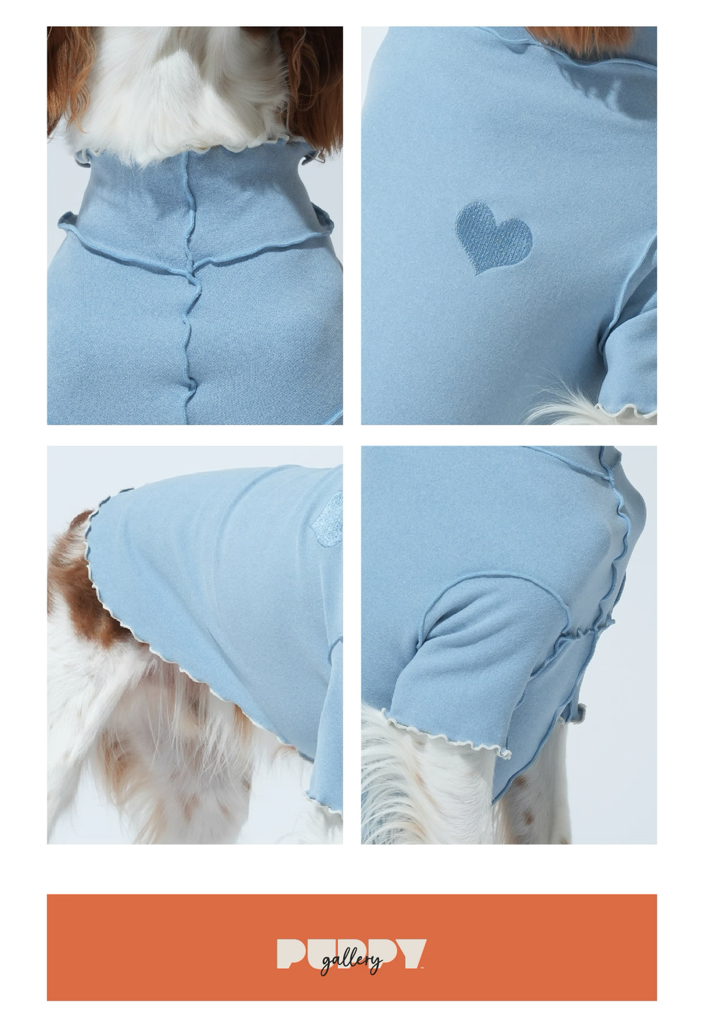 Ruffle Base Layer Top — Puppy Gallery Korean Pet Shirt for Small, Medium, and Large Dogs & Cats, Soft and Comfortable Inner Wear