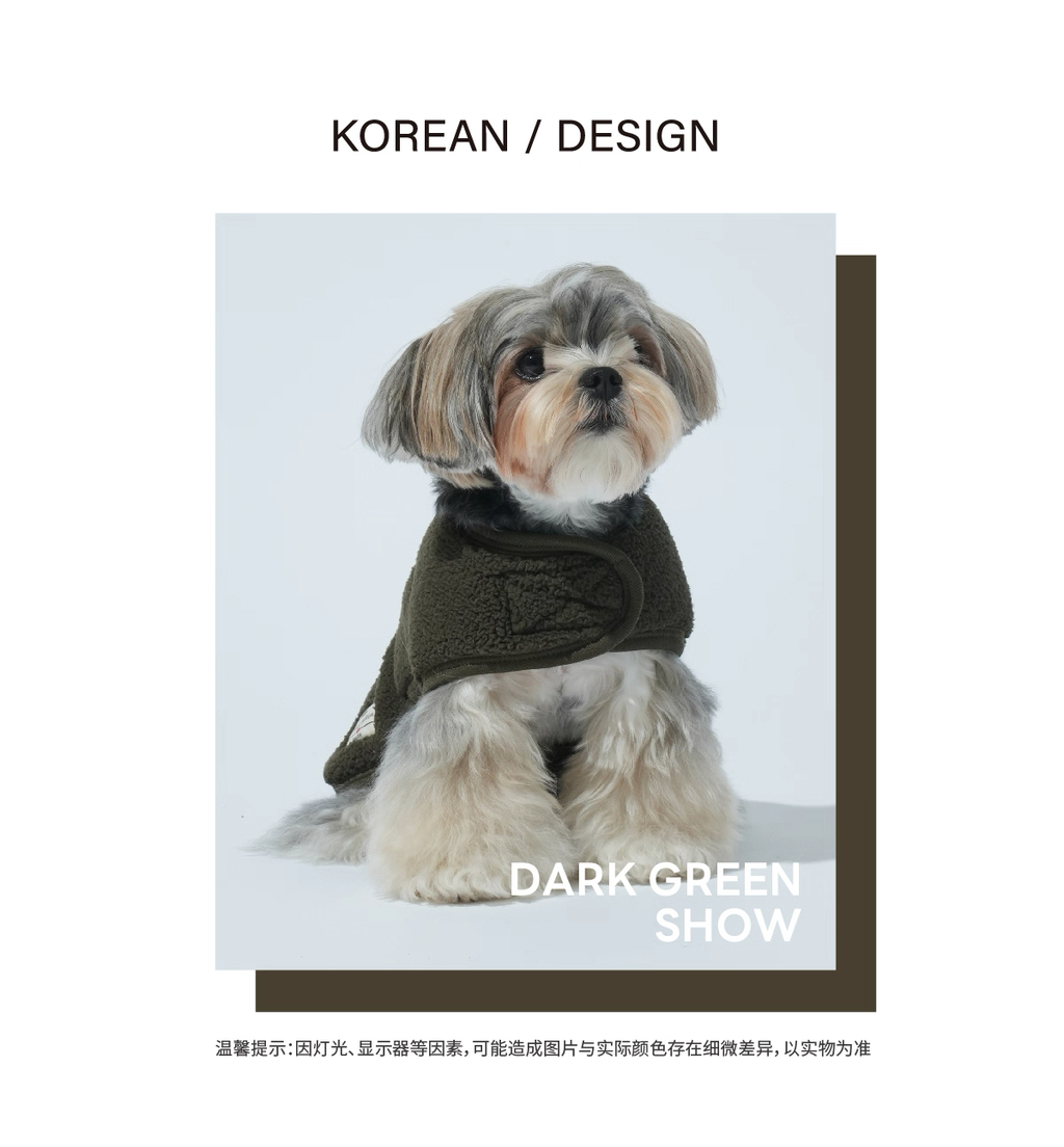 Heart Cape – Puppy Gallery Korean Warm Pet Coat Cloak for Small, Medium, and Large Dogs and Cats