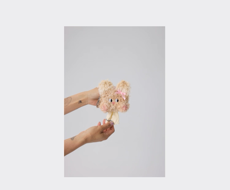 Lazyeazy x Fluffy Friends Club Collab Pet Waste Bag Holder – Cute Plush Pouch
