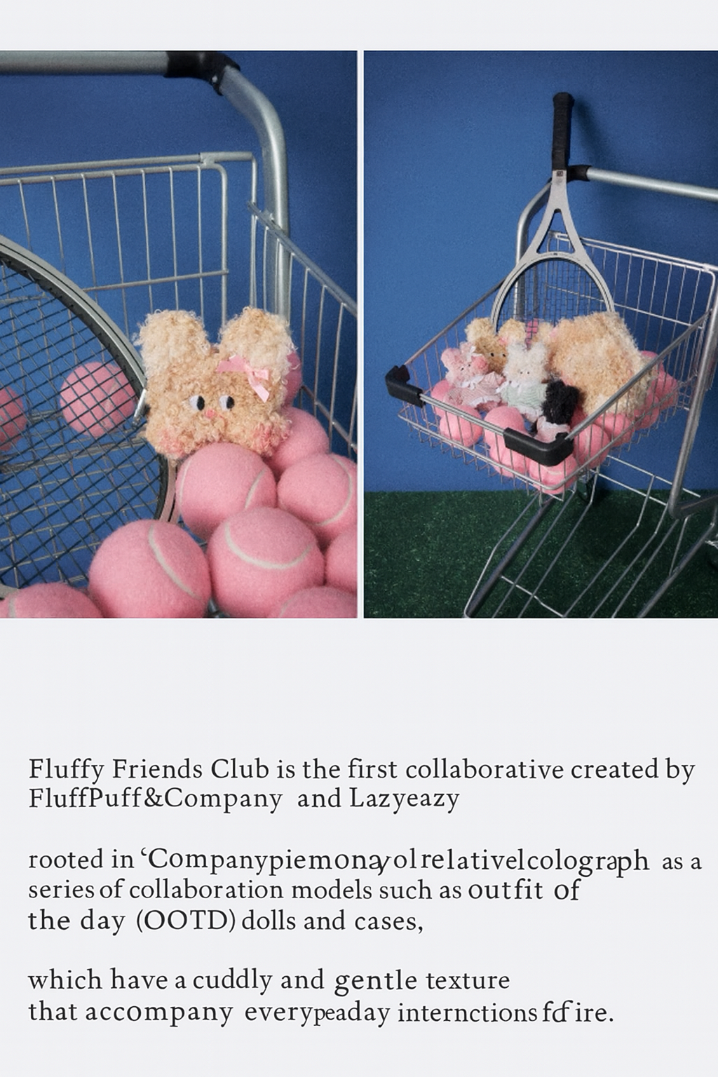 Lazyeazy x Fluffy Friends Club Collab Pet Waste Bag Holder – Cute Plush Pouch