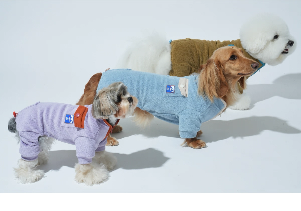 Featherlight Hiking Jumpsuit — Puppy Gallery Korean Pet Apparel for Small, Medium, and Large Dogs & Cats, Warm Outdoor Coat