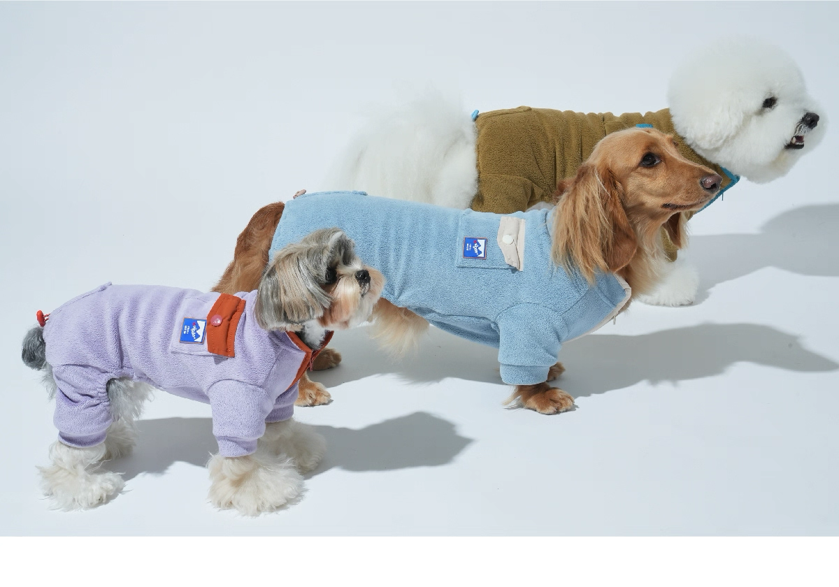 Featherlight Hiking Jumpsuit — Puppy Gallery Korean Pet Apparel for Small, Medium, and Large Dogs & Cats, Warm Outdoor Coat