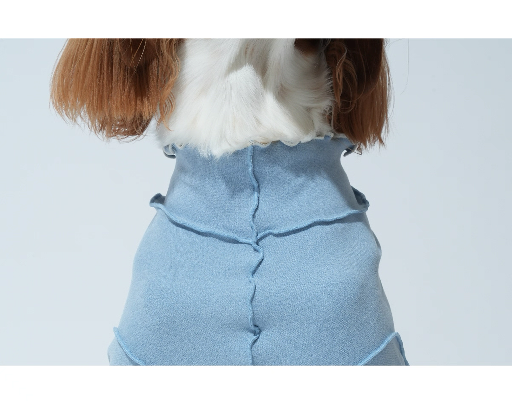 Ruffle Base Layer Top — Puppy Gallery Korean Pet Shirt for Small, Medium, and Large Dogs & Cats, Soft and Comfortable Inner Wear