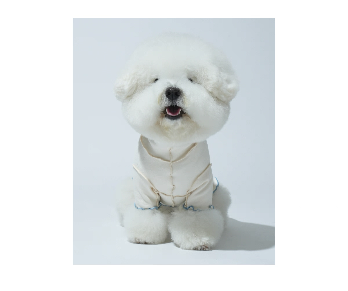 Ruffle Base Layer Top — Puppy Gallery Korean Pet Shirt for Small, Medium, and Large Dogs & Cats, Soft and Comfortable Inner Wear