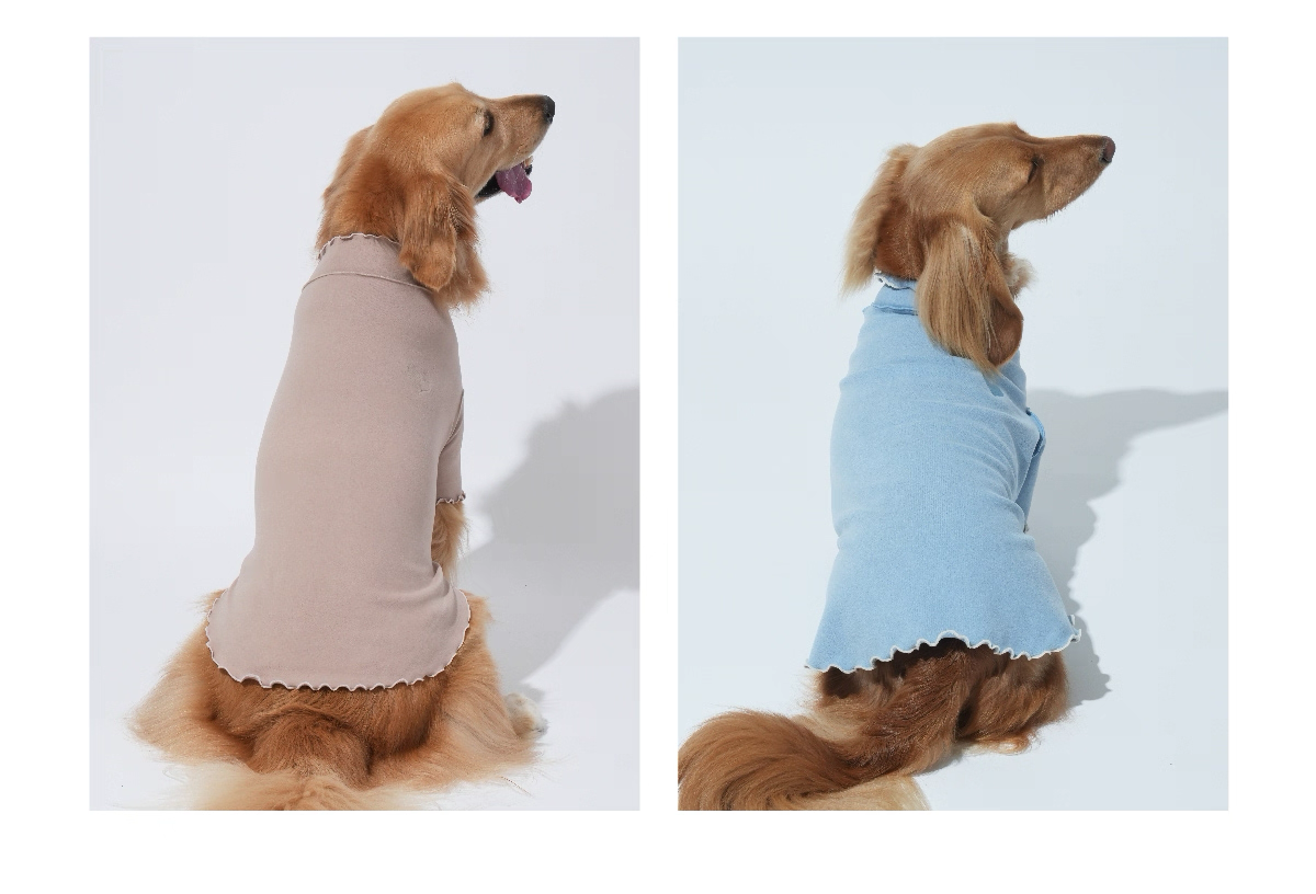 Ruffle Base Layer Top — Puppy Gallery Korean Pet Shirt for Small, Medium, and Large Dogs & Cats, Soft and Comfortable Inner Wear