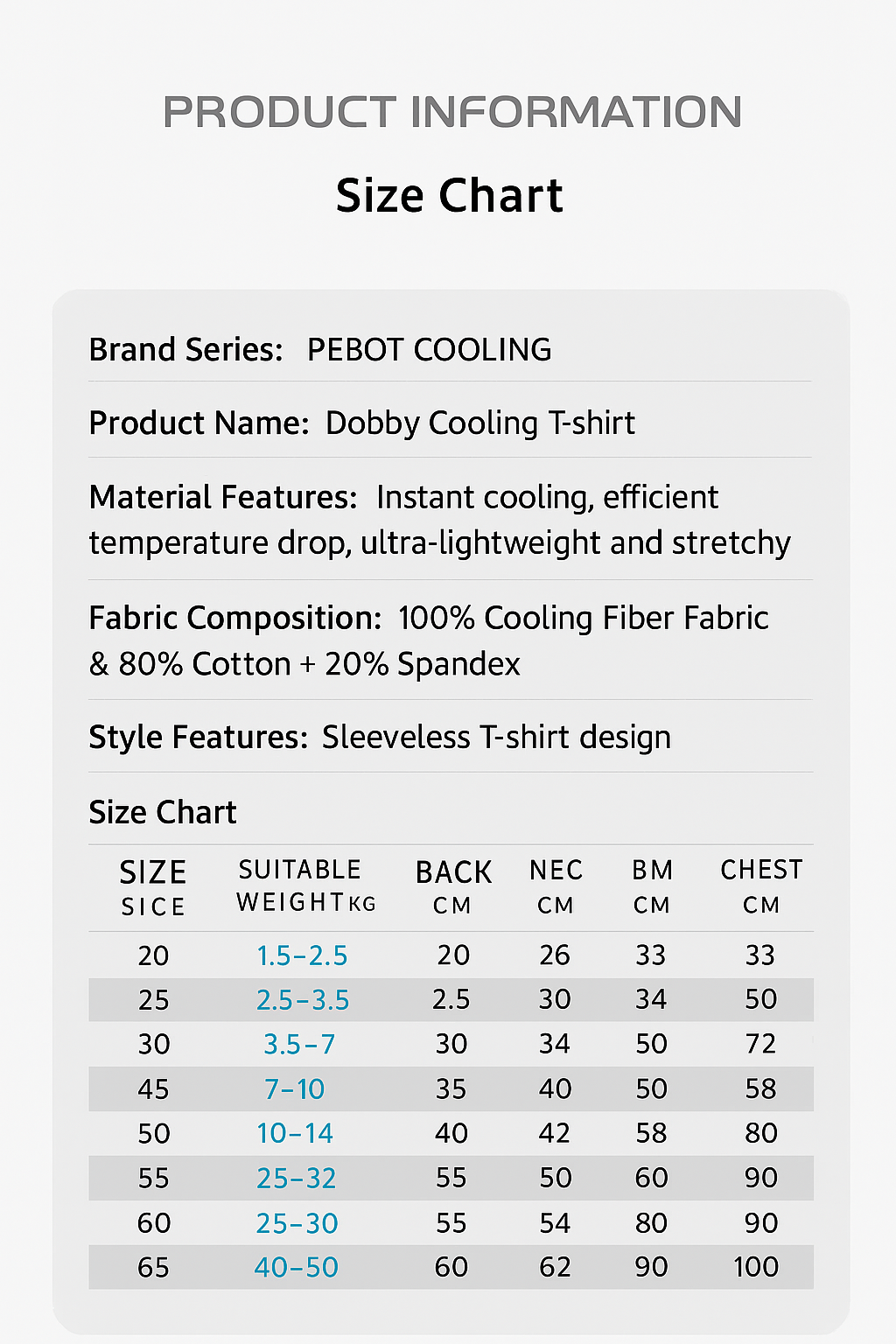 PEBOT Cooling Dog Vest – Anti-Heat Summer Mesh Shirt