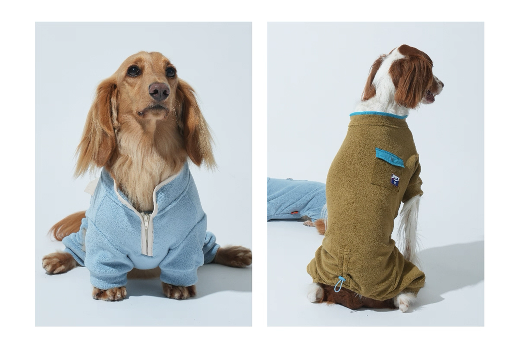 Featherlight Hiking Jumpsuit — Puppy Gallery Korean Pet Apparel for Small, Medium, and Large Dogs & Cats, Warm Outdoor Coat