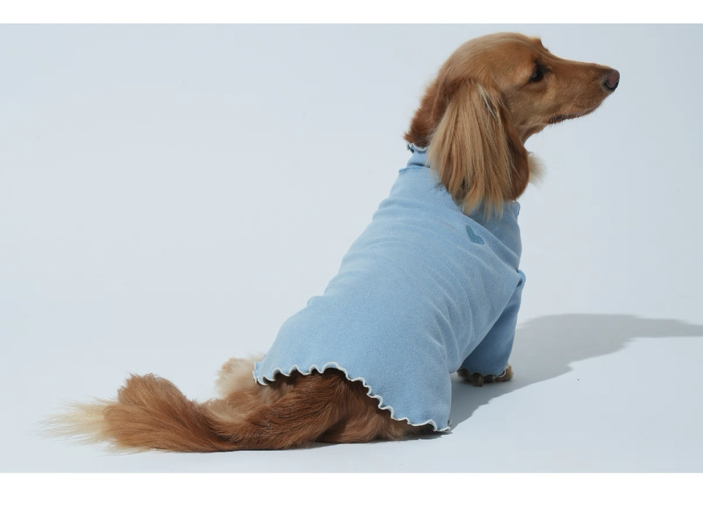 Ruffle Base Layer Top — Puppy Gallery Korean Pet Shirt for Small, Medium, and Large Dogs & Cats, Soft and Comfortable Inner Wear